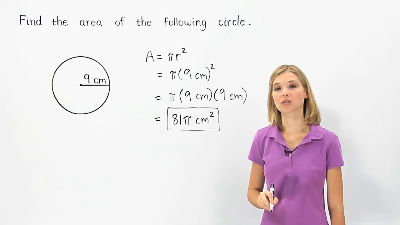 area of a circle formula